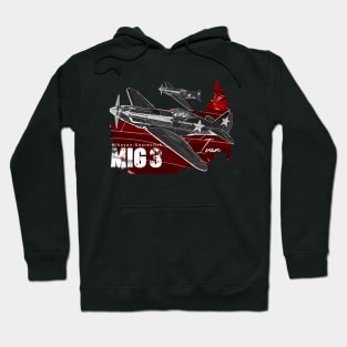 Mikoyan-Gurevich MiG-3 Russian Vintage Aircraft Hoodie